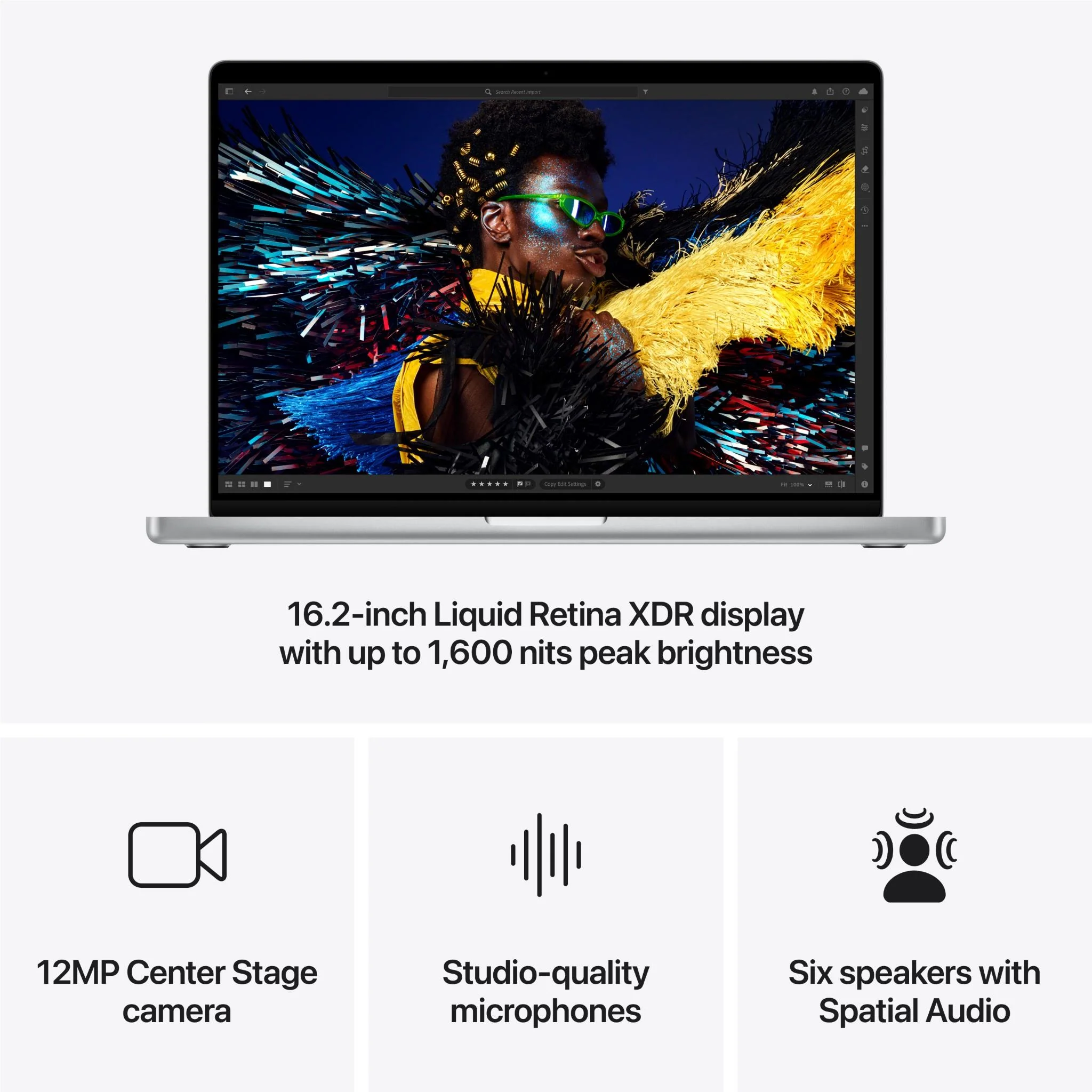Apple MacBook Pro 16-inch with M4 Max Chip, 1TB/48GB (Silver)[2024] - Image 6