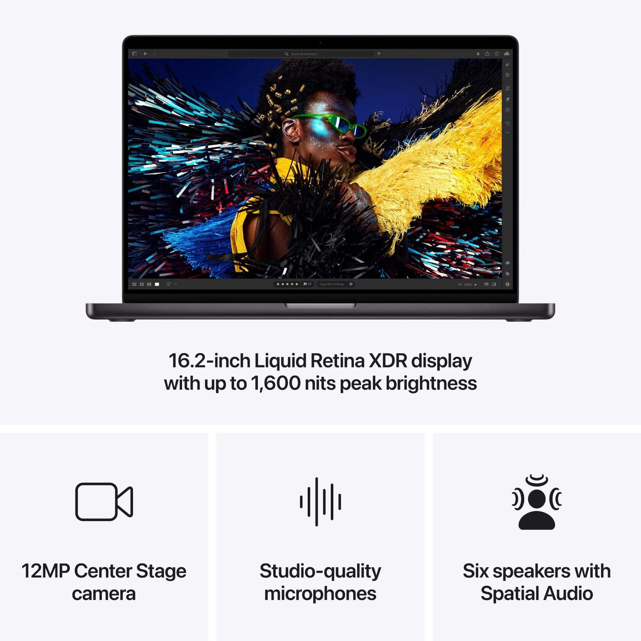 Apple MacBook Pro 16-inch with M4 Pro Chip, 512GB/48GB (Space Black)[2024] - Image 6