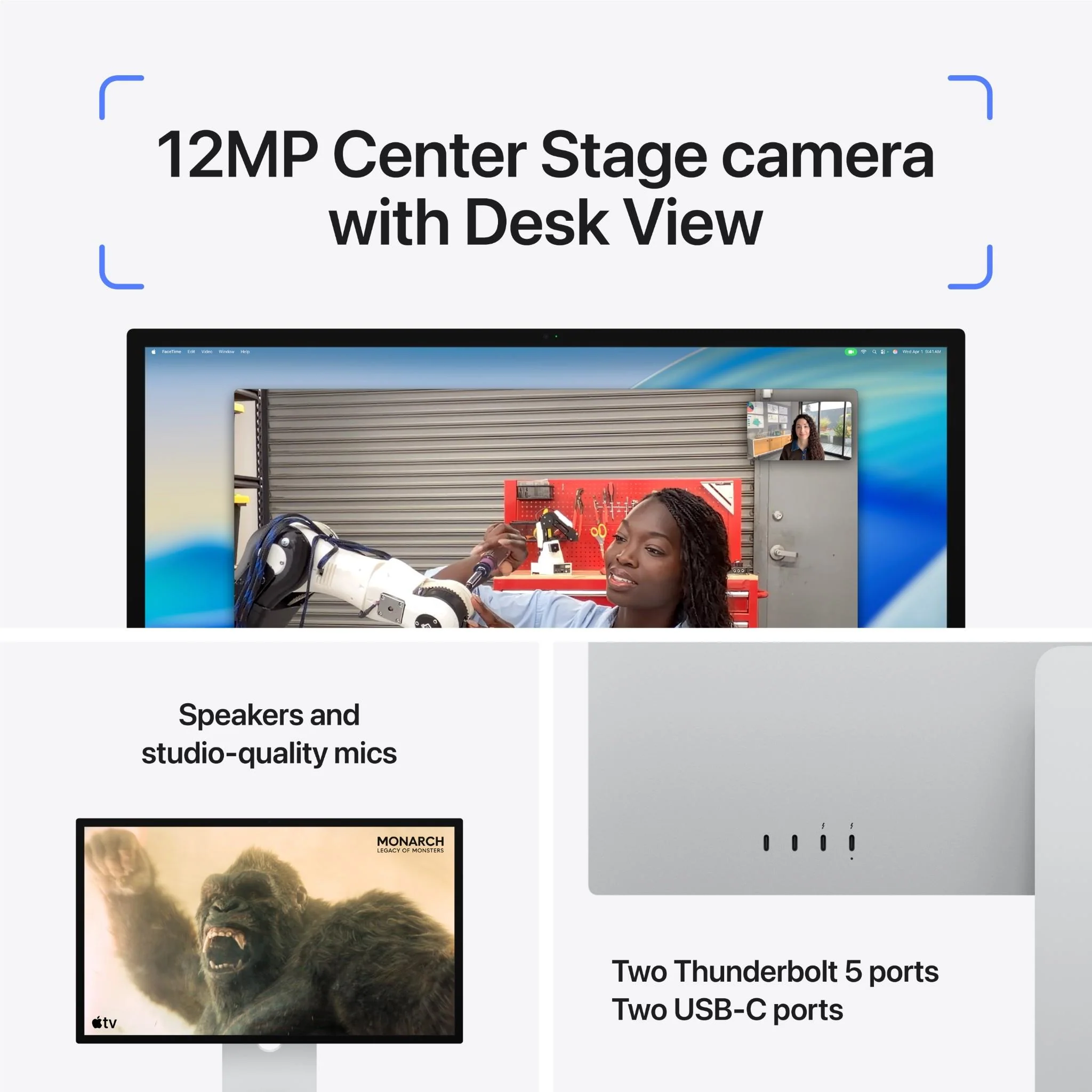 Apple Studio Display 27-inch 5K Retina (Tilt Stand)[Nano Glass] - Image 4
