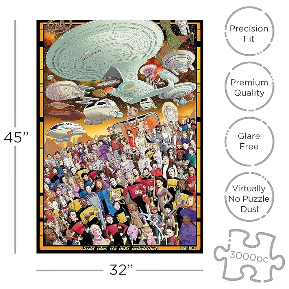 Aquarius 3000pc Star Trek The Next Generation 25x20cm Jigsaw Puzzle - Image 3