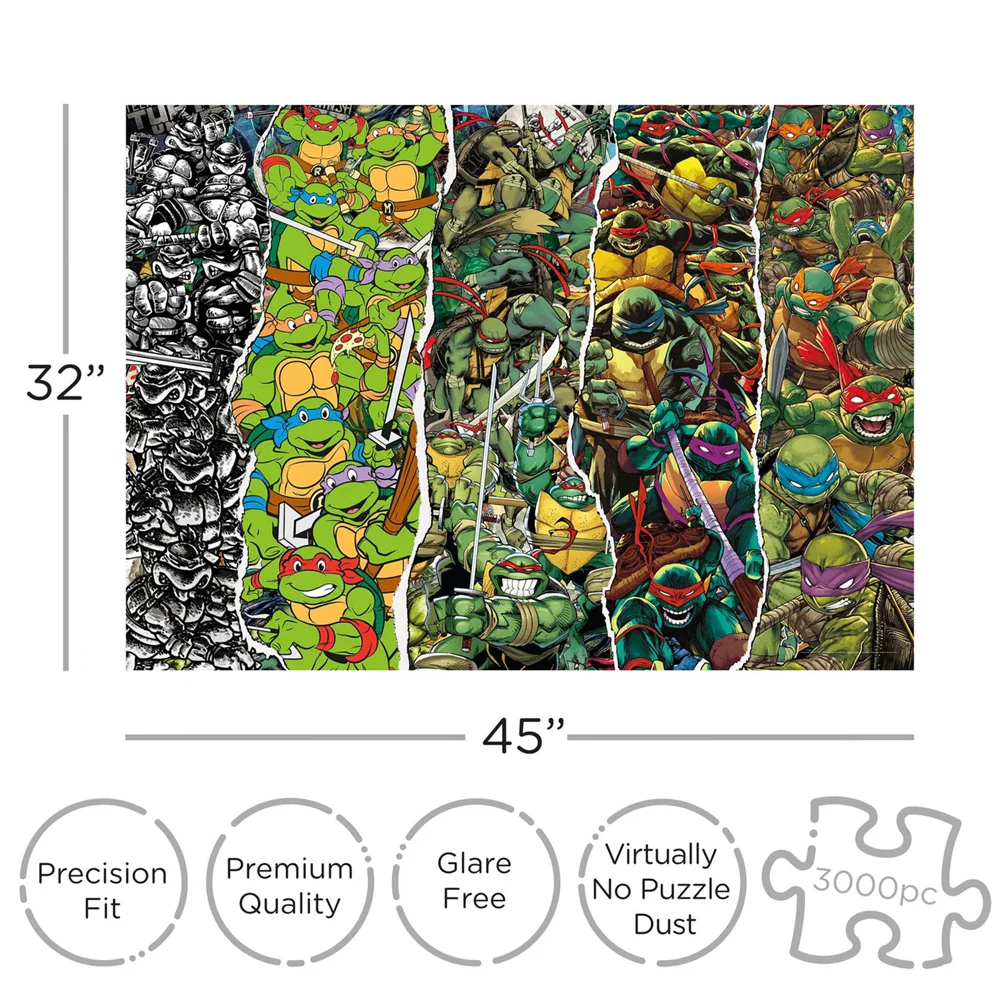 Aquarius 3000pc Teenage Mutant Ninja Turtles 82x115cm Jigsaw Puzzle - Image 2