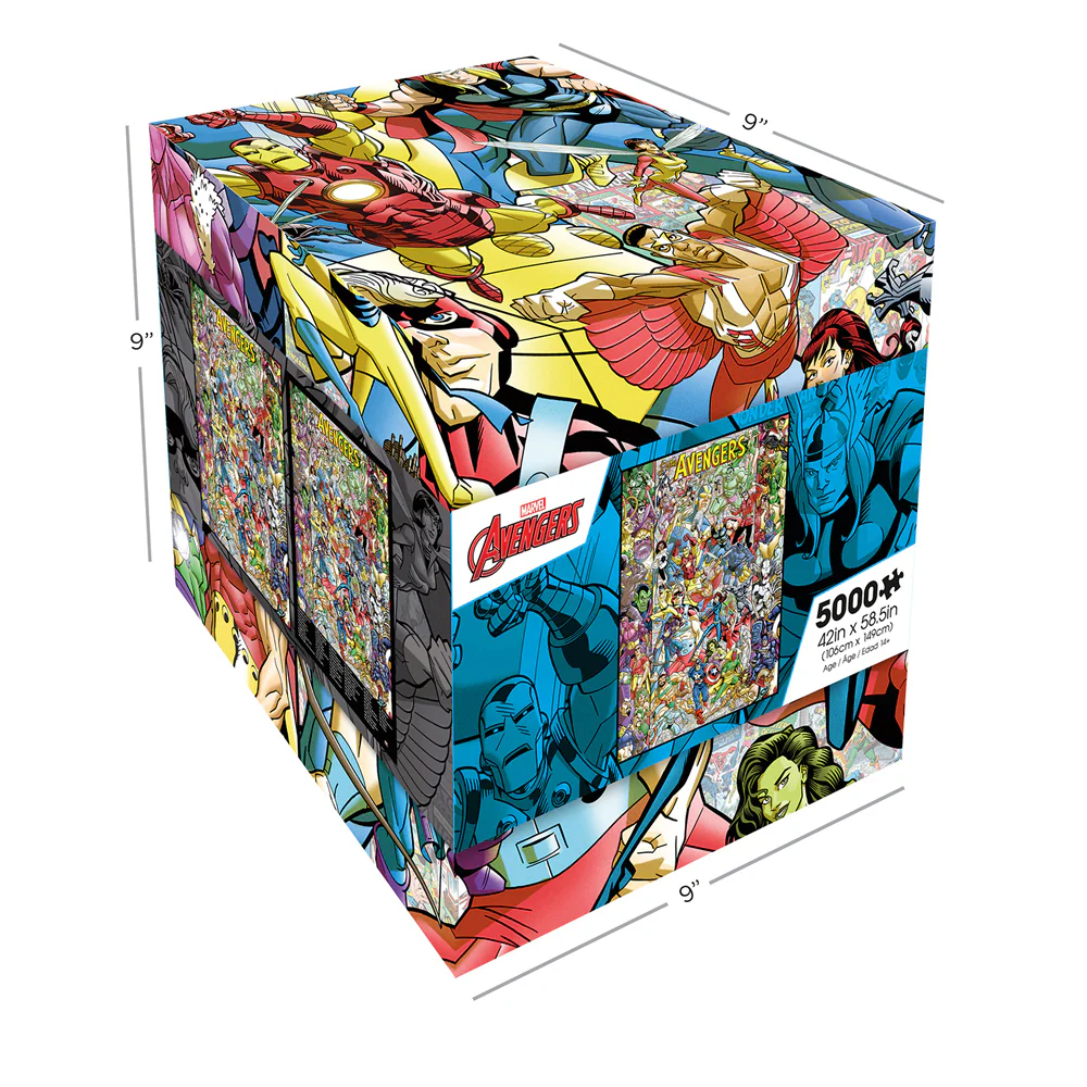 Aquarius 5000pc Marvel Avengers 60th Anniversary 106x149cm Puzzle Kids 14y+ - Image 2