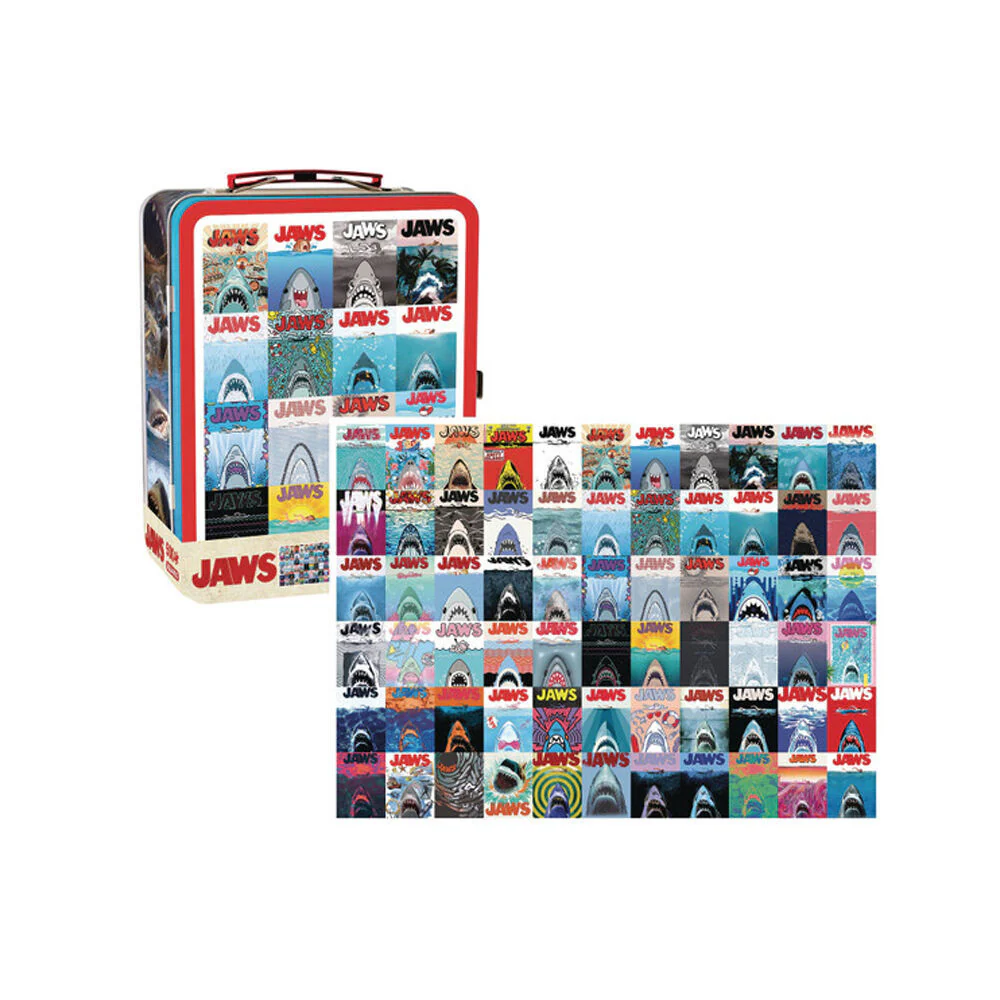 Aquarius 500pc JAWS Movie Cardboard Shark Puzzle/Fun Box Set 36x48cm 14y+ - Image 2