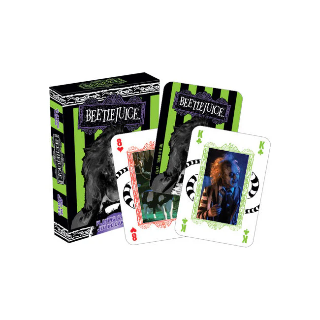 Aquarius Beetlejuice Playing Cards Poker Family Fun Play Gaming Standard Deck