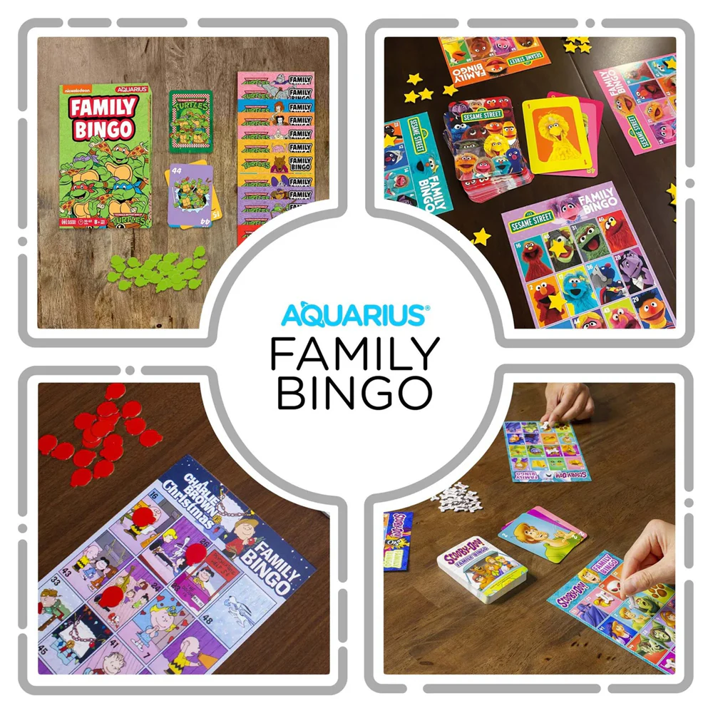 Aquarius Family Bingo Cards Kids/Children Tabletop Party Game Set TMNT 8y+ - Image 4