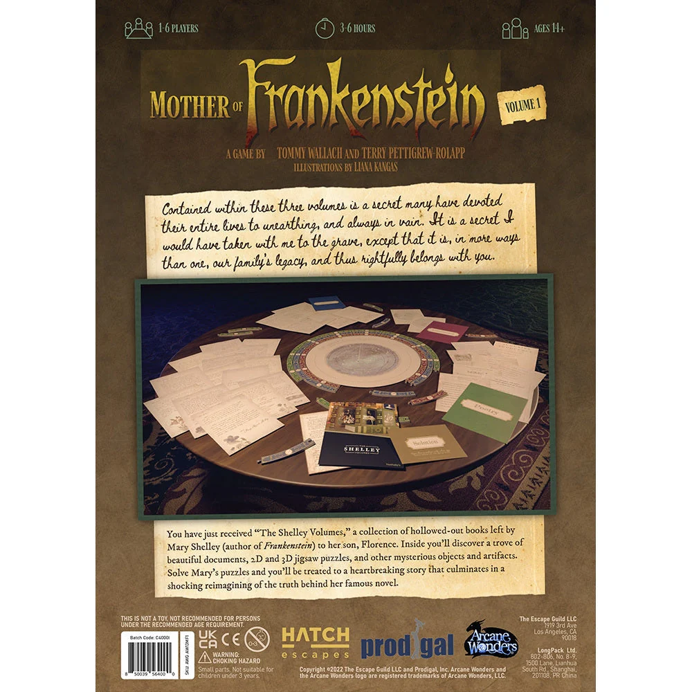 Arcane Wonders Mother of Frankenstein Volume 1 Game - Image 2