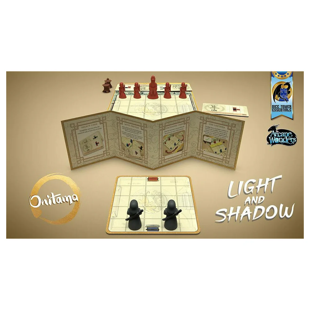 Arcane Wonders Onitama Light & Shadow Board Game - Image 3