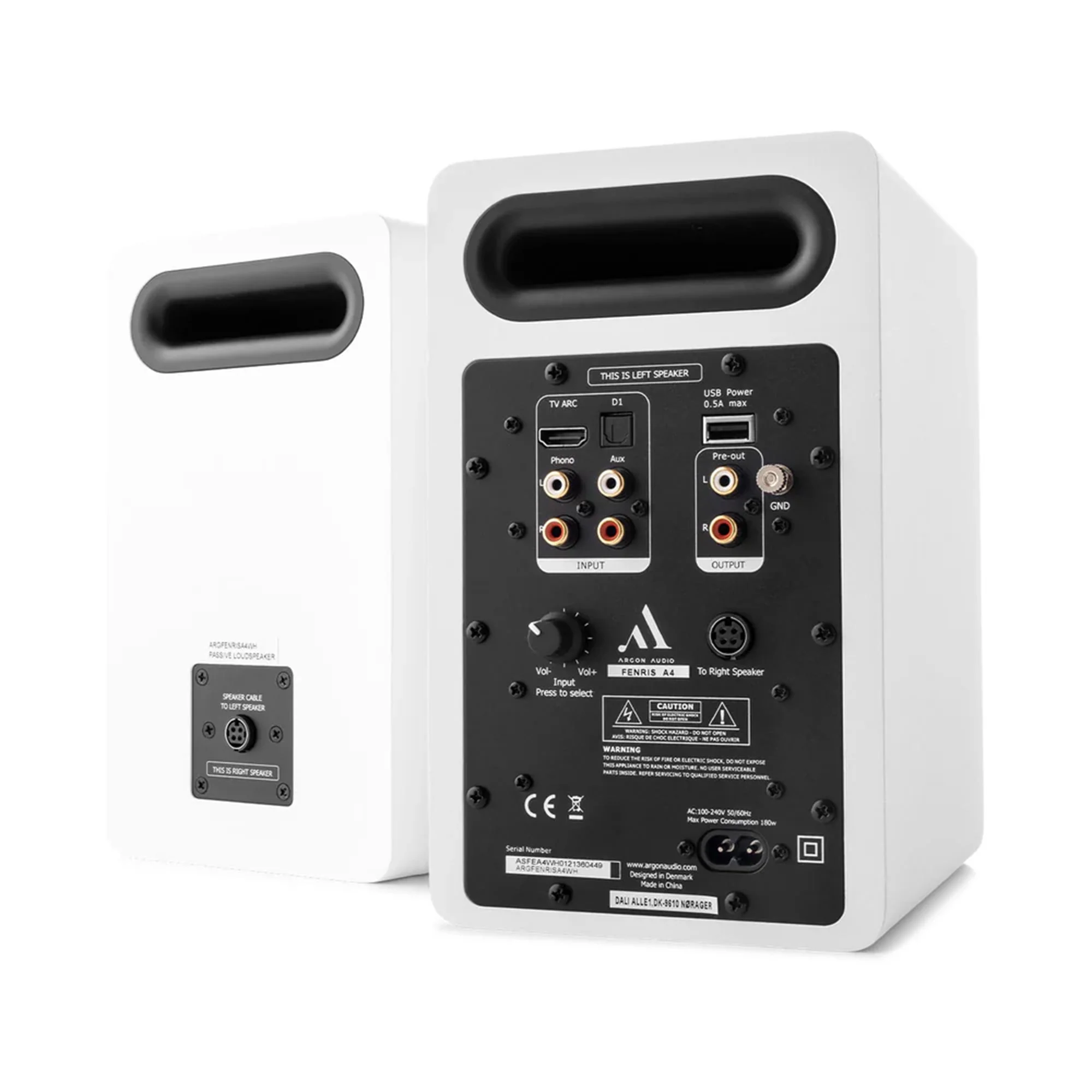 Argon Audio FENRIS White Active 4 Speakers - Image 2