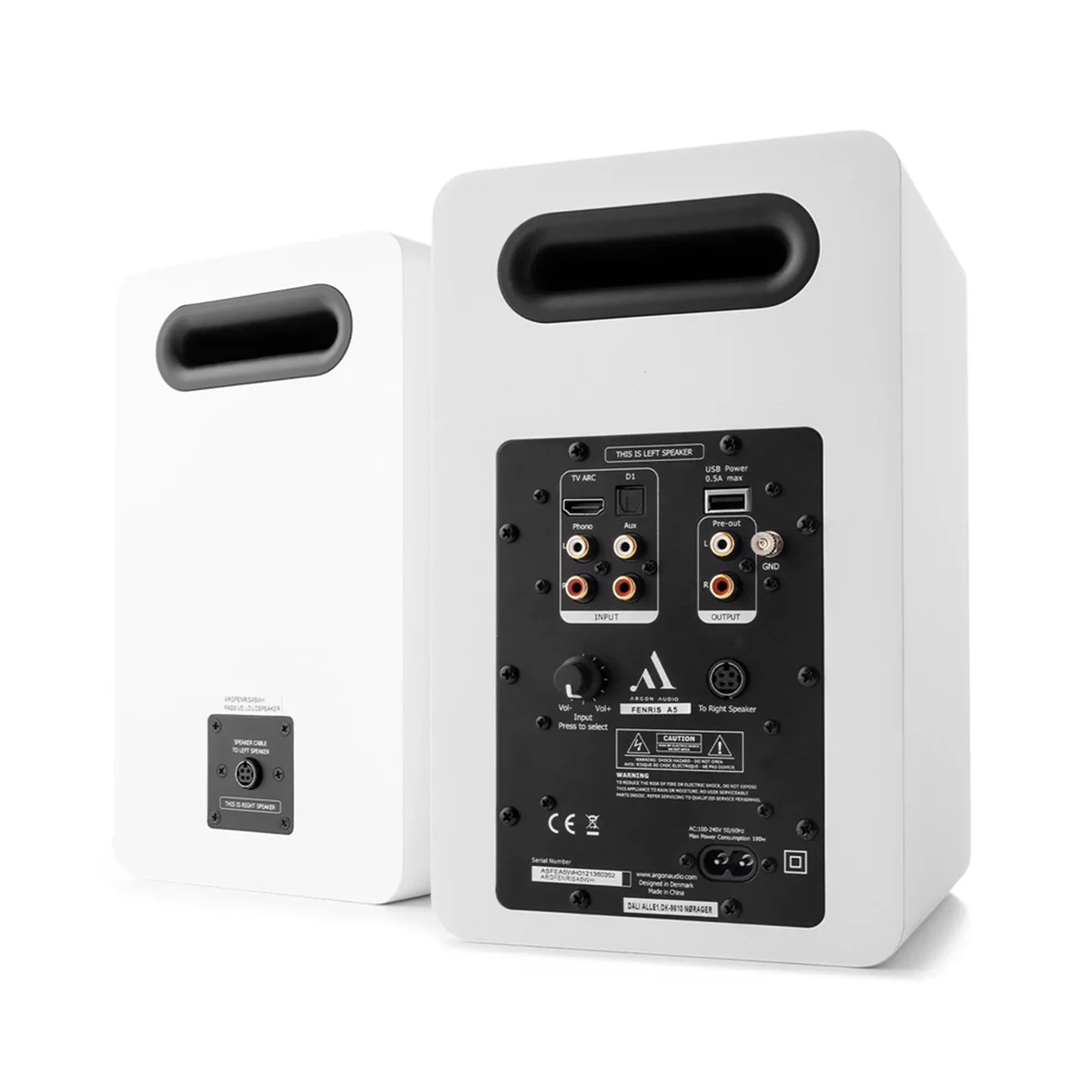 Argon Audio FENRIS White Active 5 Speakers - Image 2