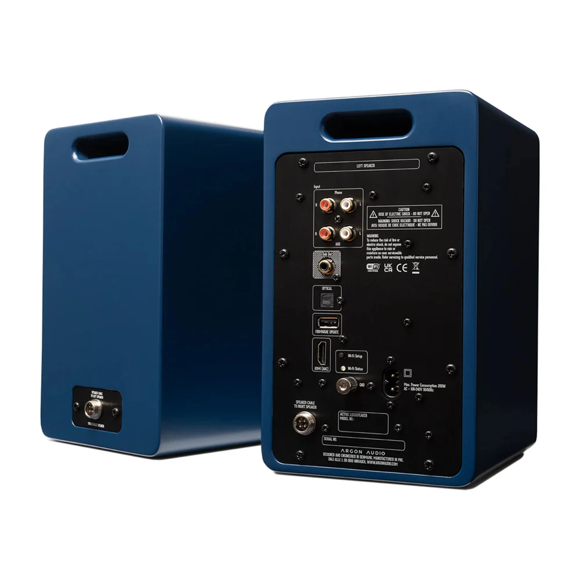 Argon Audio FORTE Blue A4 WiFi Bookshelf Speakers - Image 2