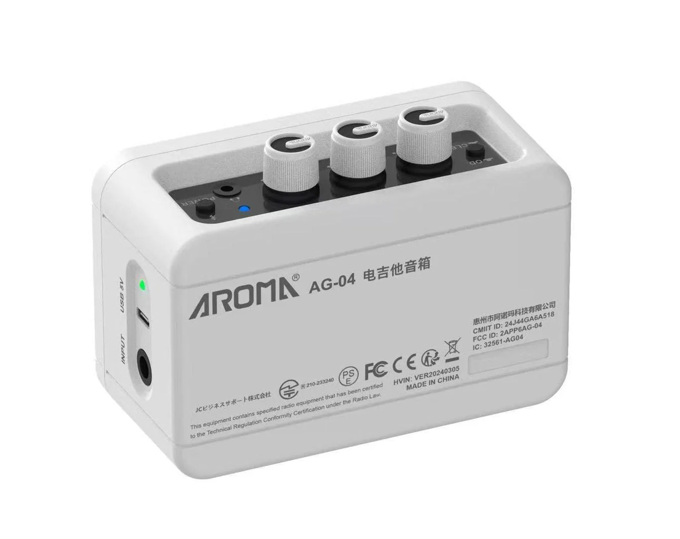 Aroma Mini Guitar Amplifier with Bluetooth - Image 4