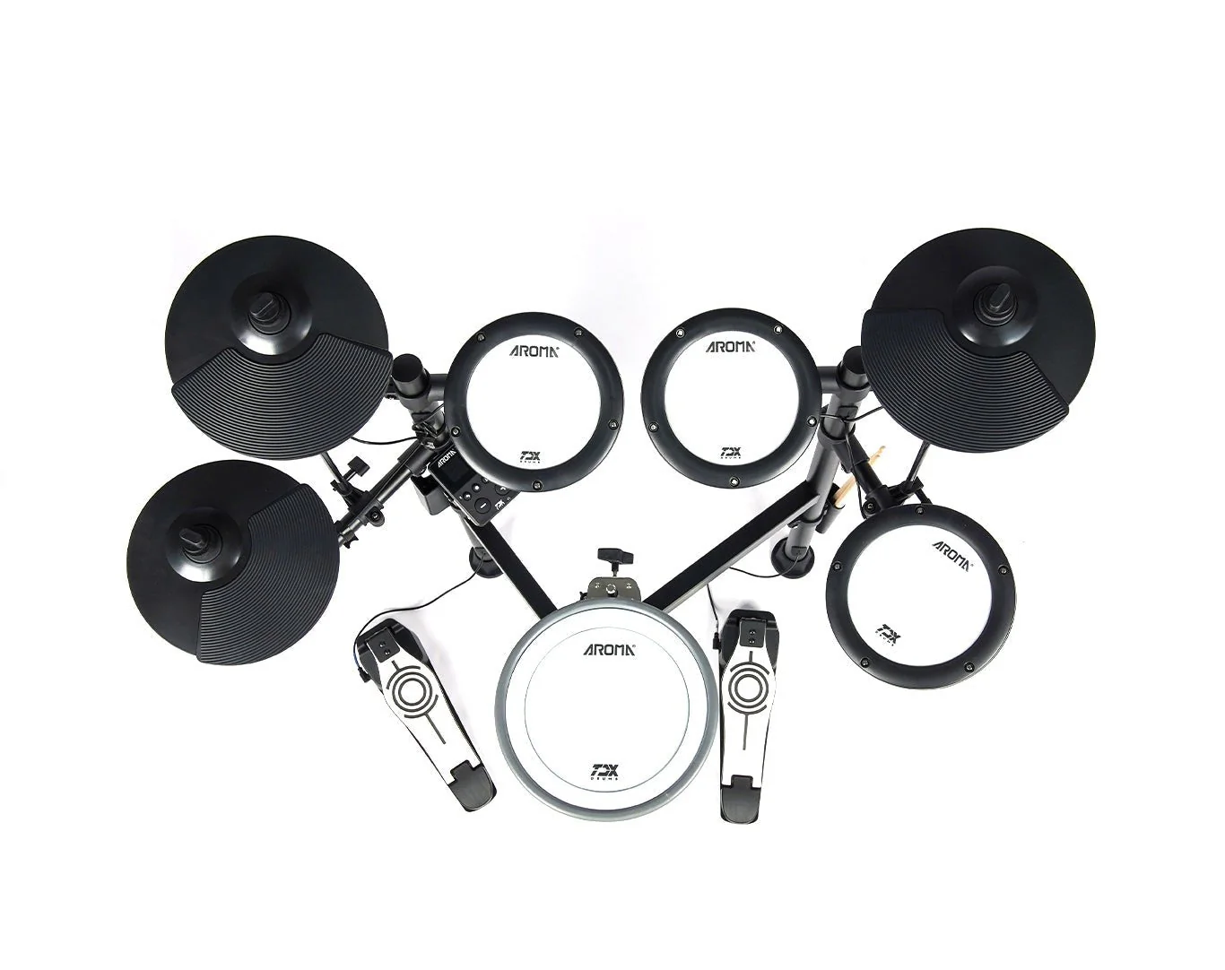 Aroma Portable Electronic Drum Kit with Bluetooth and amplifier - Image 2