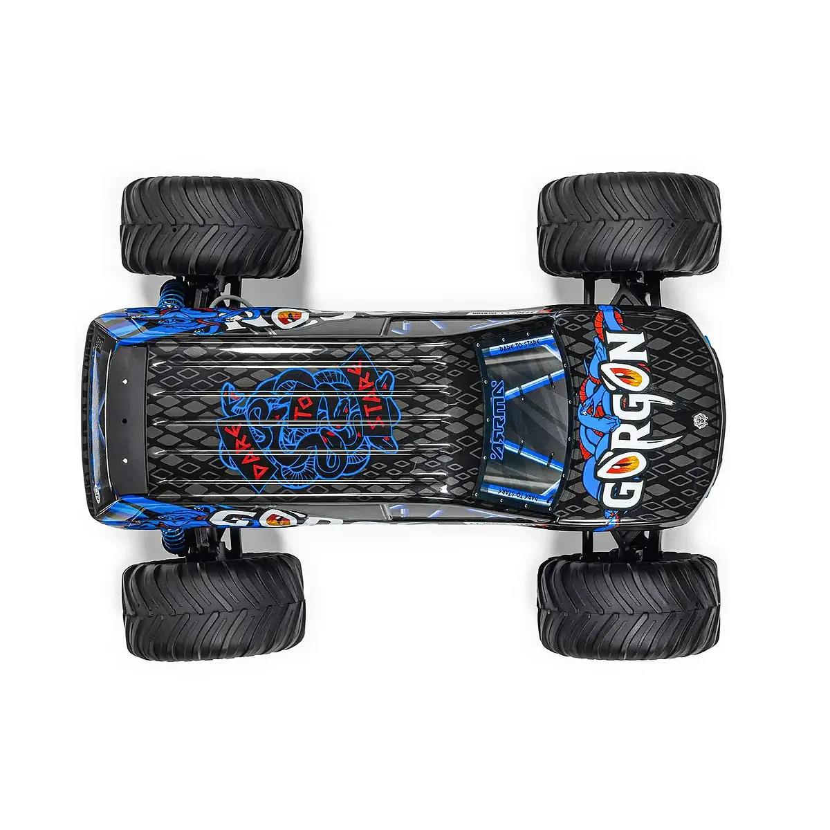 ARRMA GORGON Mega 550 RC Monster Truck Electric 2WD 1/10 Scale RTR (Blue) - Image 7