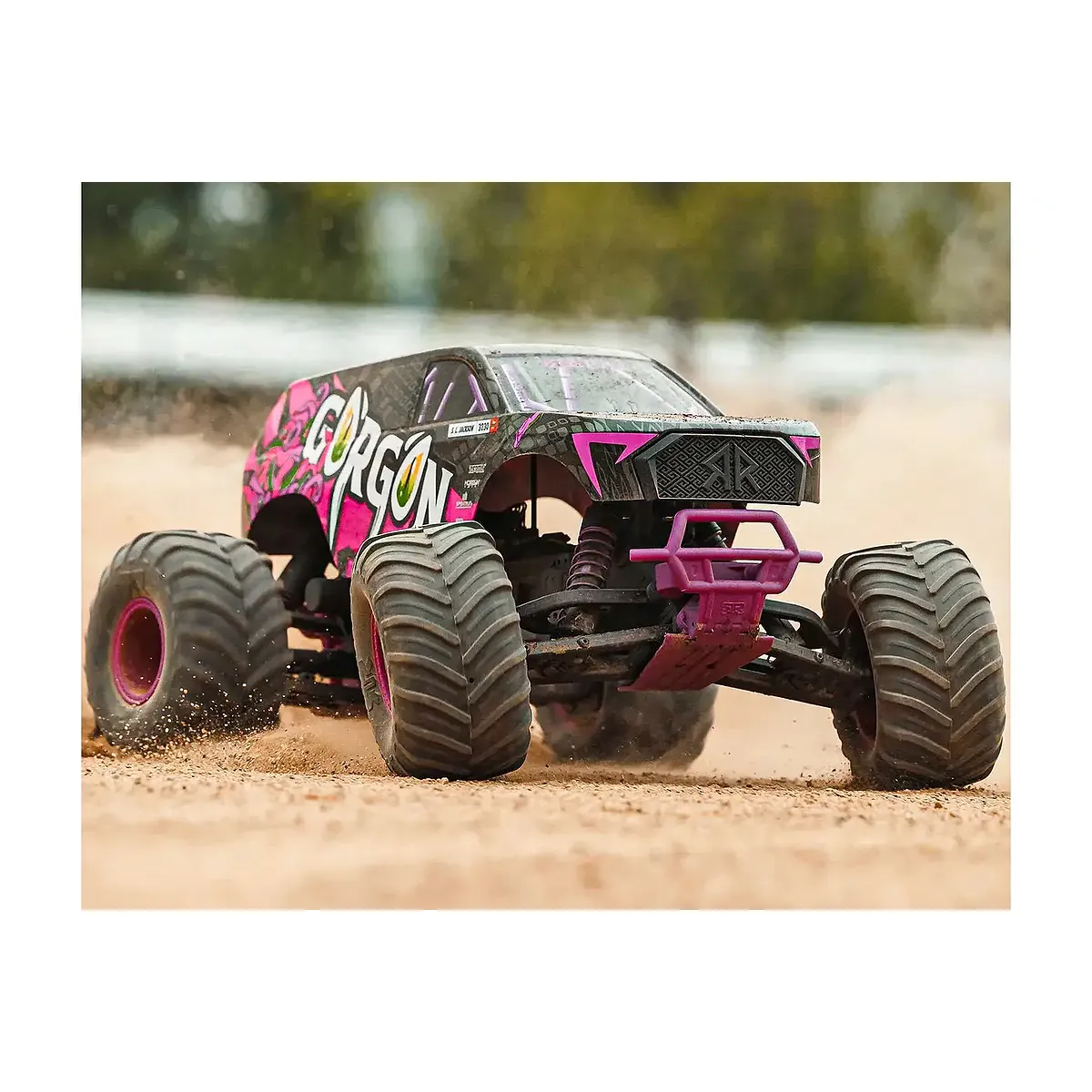 ARRMA GORGON Mega 550 RC Monster Truck Electric 2WD 1/10 Scale RTR (Purple) - Image 2