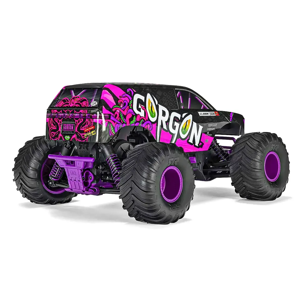 ARRMA GORGON Mega 550 RC Monster Truck Electric 2WD 1/10 Scale RTR (Purple) - Image 3