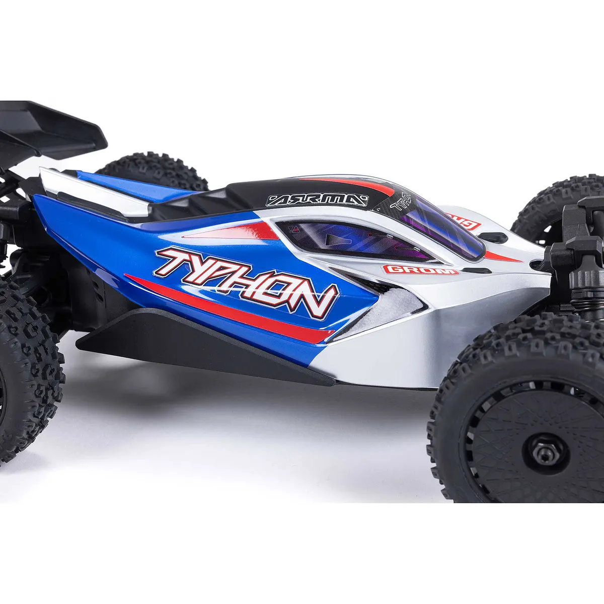 ARRMA Typhon Grom 4X4 RC Buggy (Blue/Silver) - Image 9