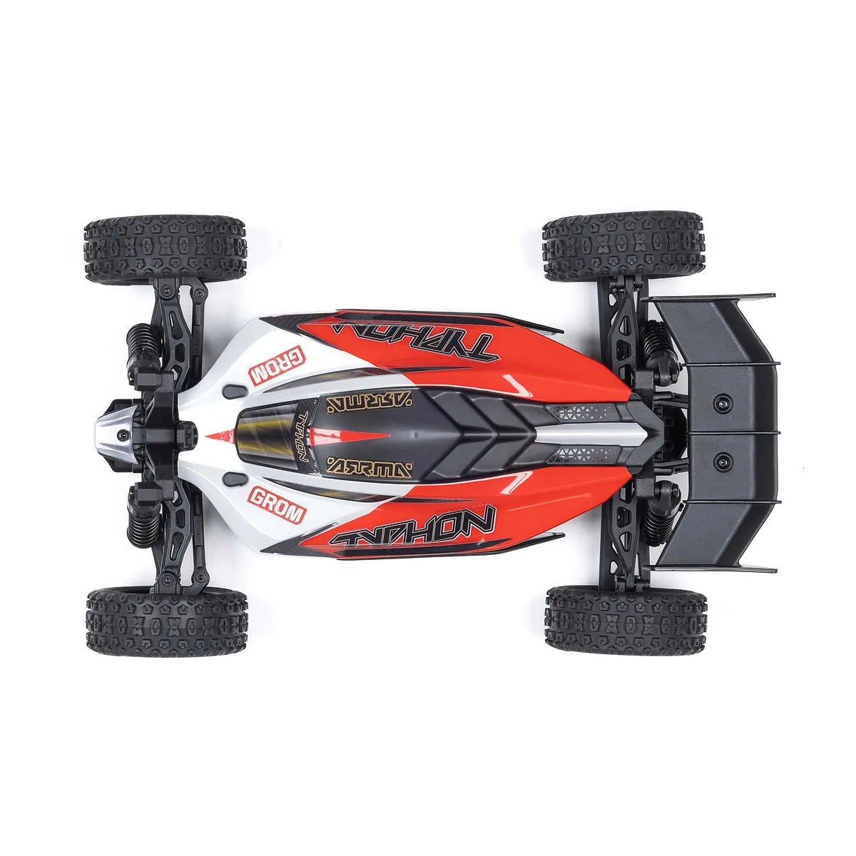 ARRMA Typhon Grom Mega 380 4X4 RC Buggy Electric 4WD 1/14 Scale RTR - Red - Image 8
