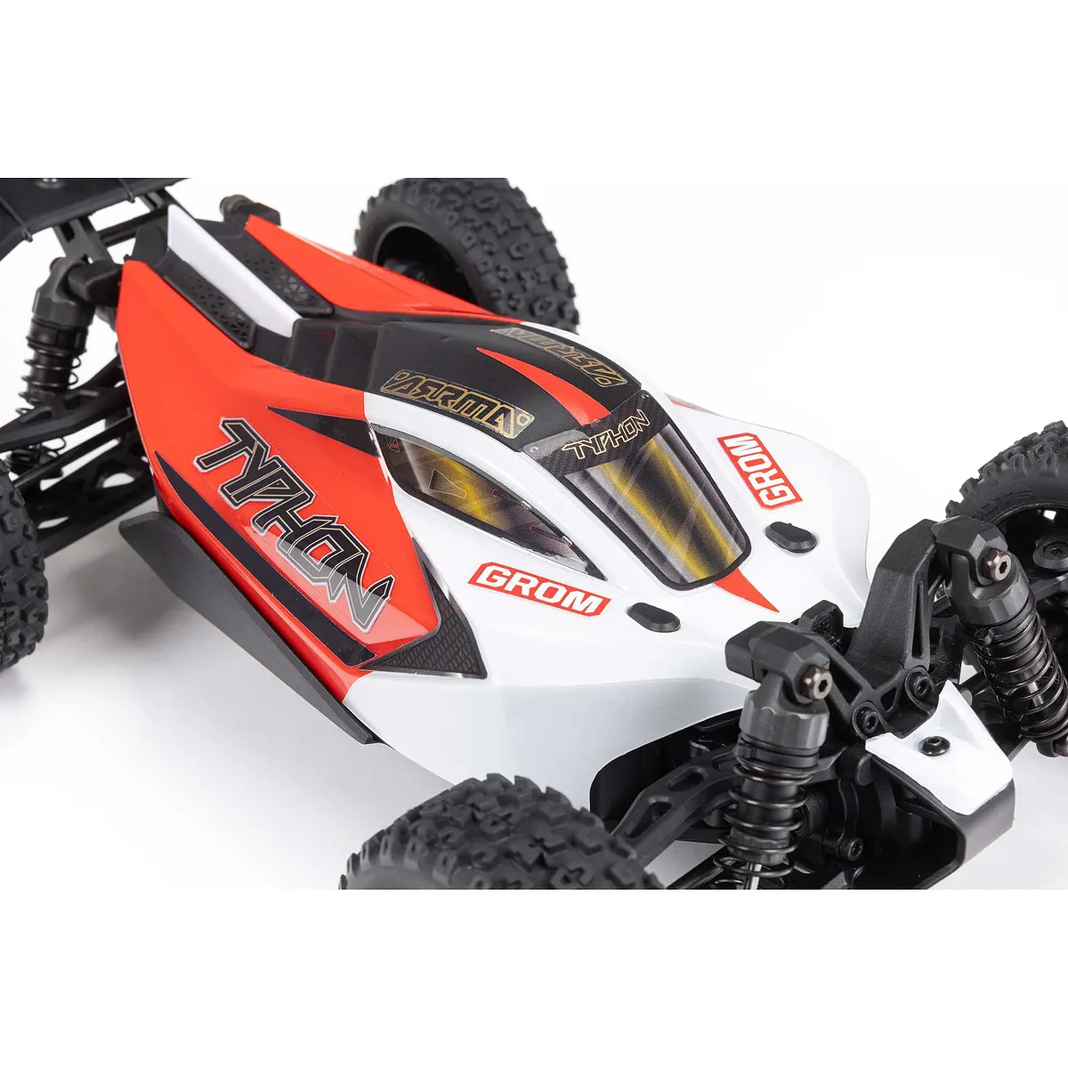 ARRMA Typhon Grom Mega 380 4X4 RC Buggy Electric 4WD 1/14 Scale RTR - Red - Image 9