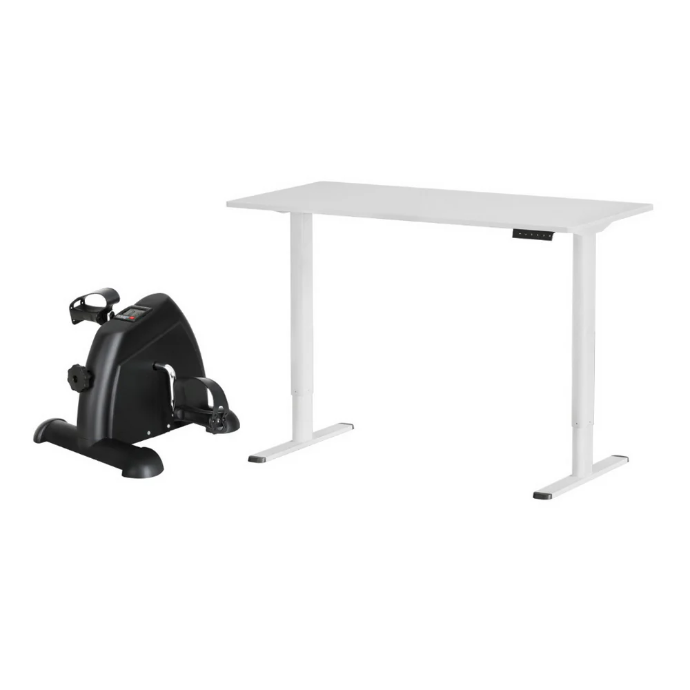 Artiss 120cm Electric Standing Desk with Mini Peal Exercise Bike Home Office - Image 3