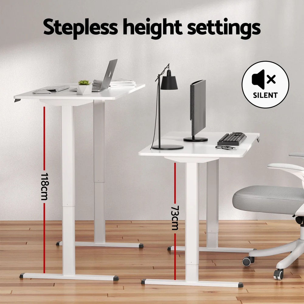 Artiss Electric Sit‑Stand Standing Desk 120cm Home Office - White - Image 8