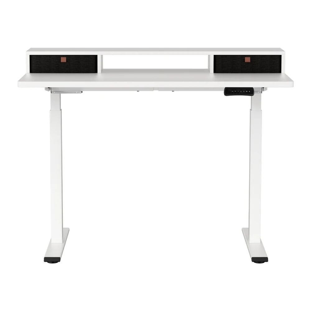 Artiss Electric Standing Desk Dual Motor Office Table With Shelf Drawer120CM - Image 5