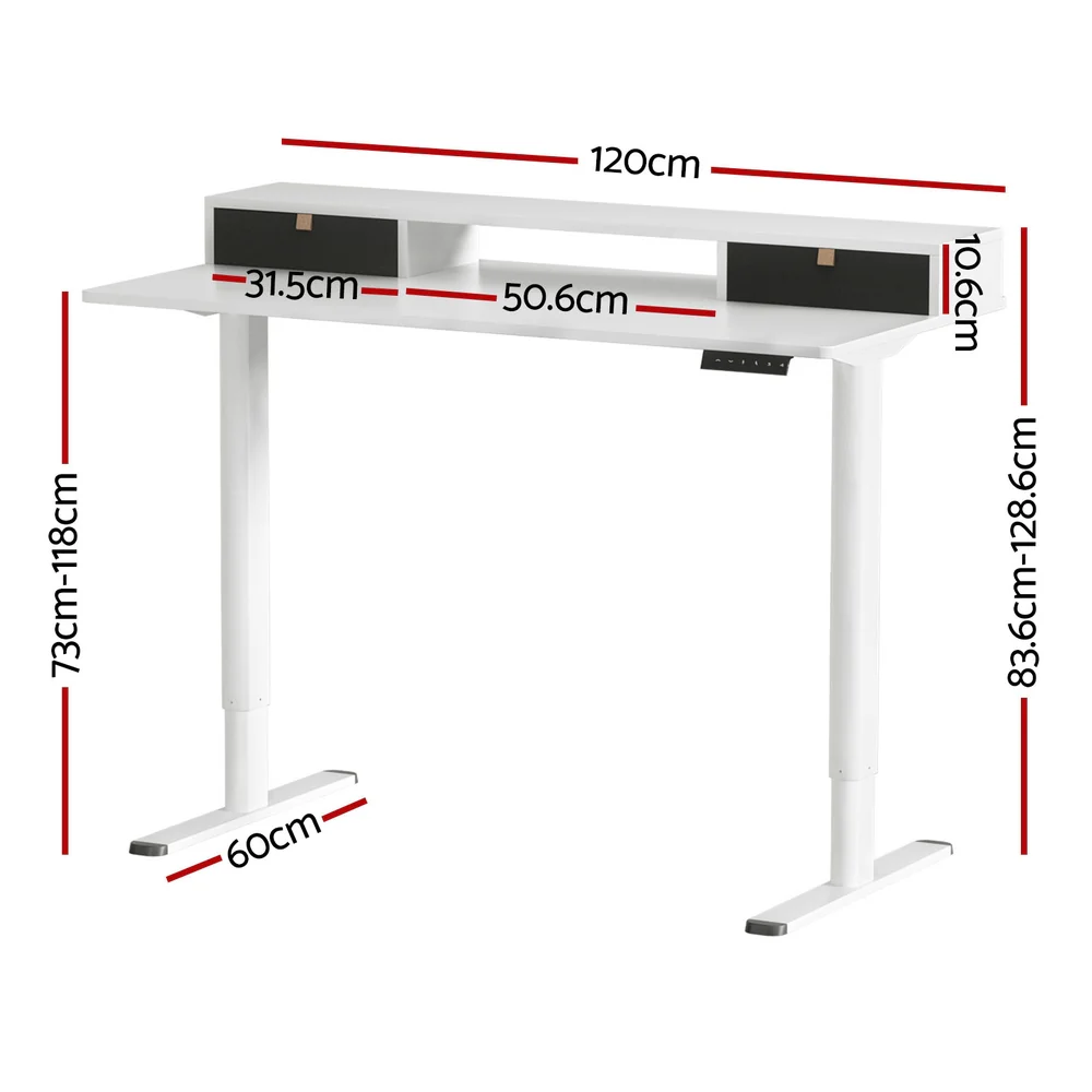 Artiss Electric Standing Desk Sit Stand Desks 120CM - Image 4