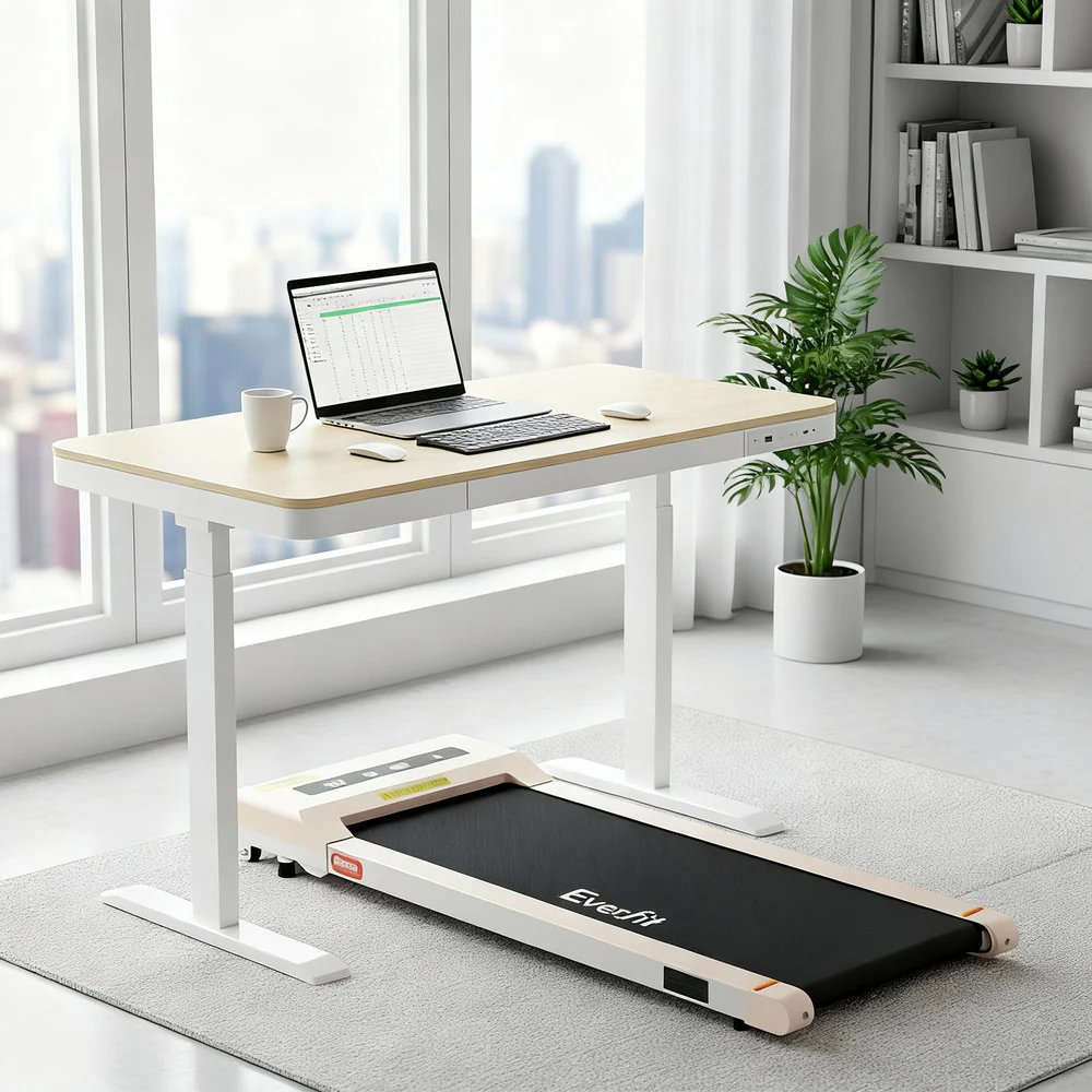 Artiss Electric Treadmill with 120cm Automatic Standing Desk Walking Pad 360mm - Image 2