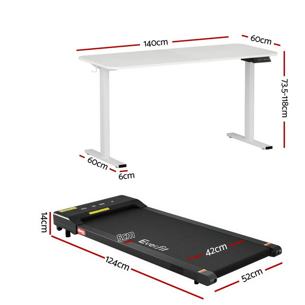 Artiss Electric Treadmill with 140cm Automatic Standing Desk Walking Pad 400mm - Image 4