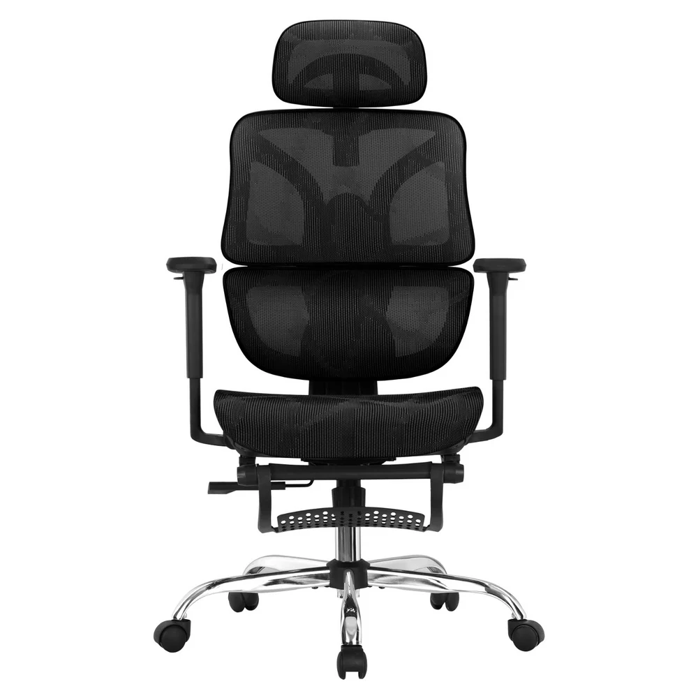 Artiss Ergonomic Office Chair Footrest (Black) - Image 3