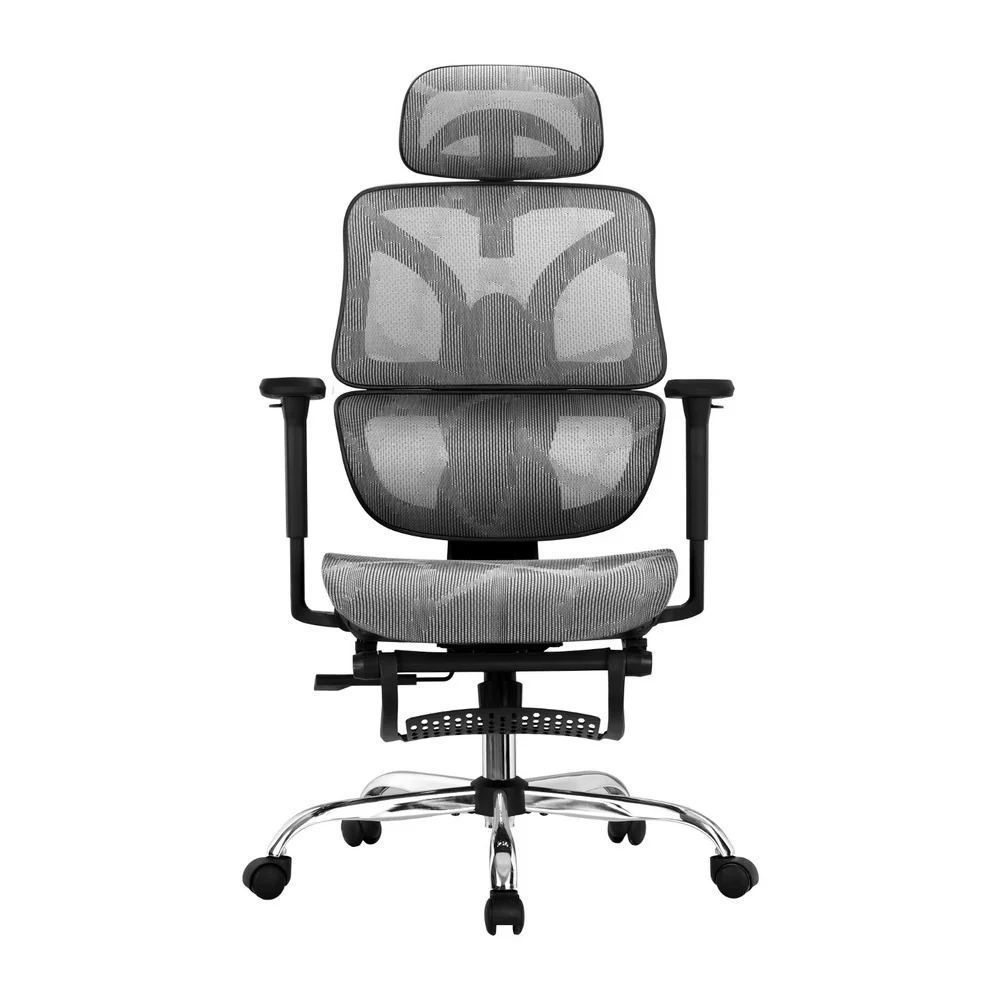 Artiss Ergonomic Office Chair Footrest (Grey) - Image 3