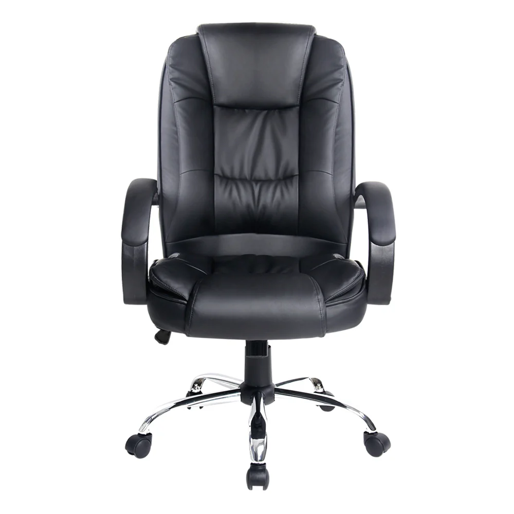 Artiss Executive Office Chair Leather Tilt (Black) - Image 3