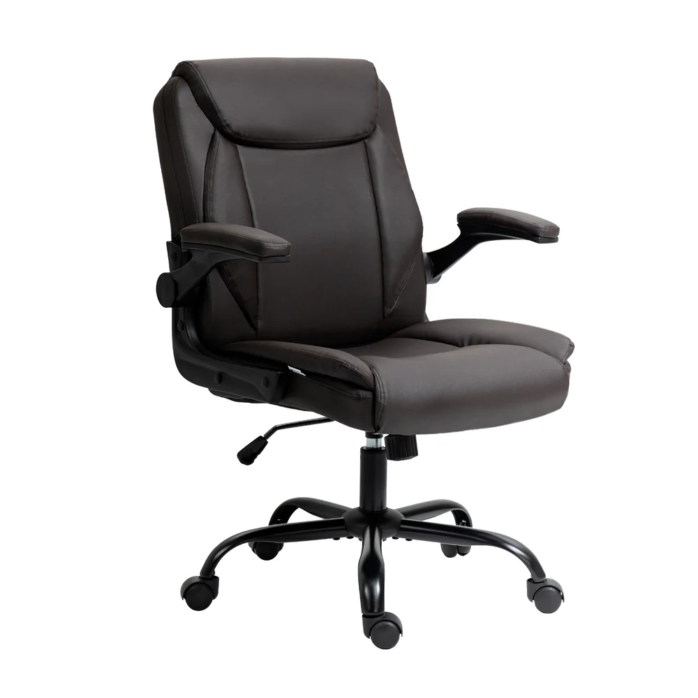 Artiss Executive Office Chair Mid Back (Brown)