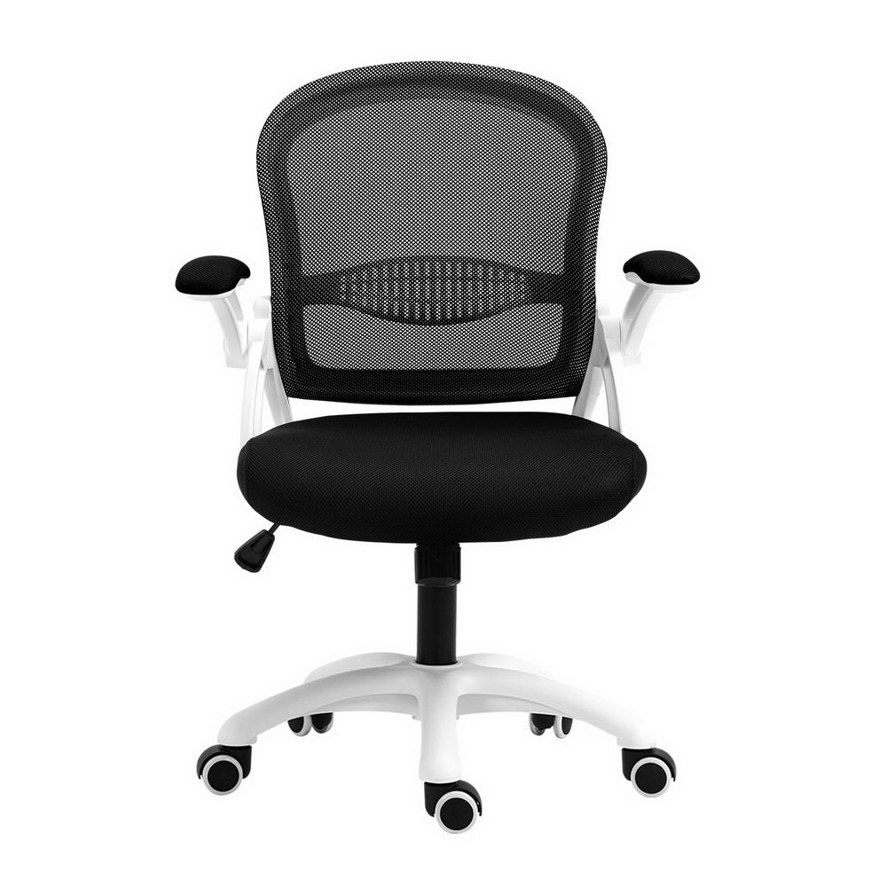 Artiss Mesh Office Chair Mid Back (Black) - Image 3