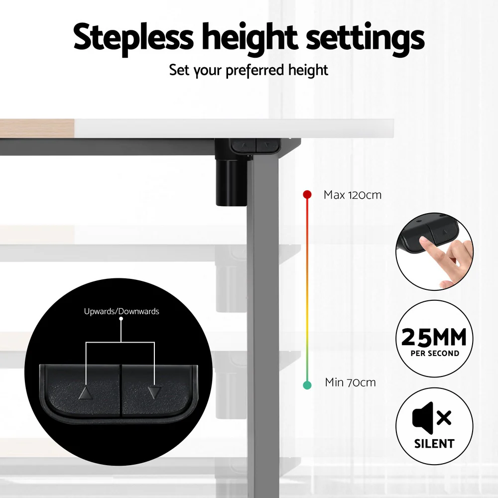 Artiss Standing Desk Electric Sit Stand Desks 120CM - Image 7