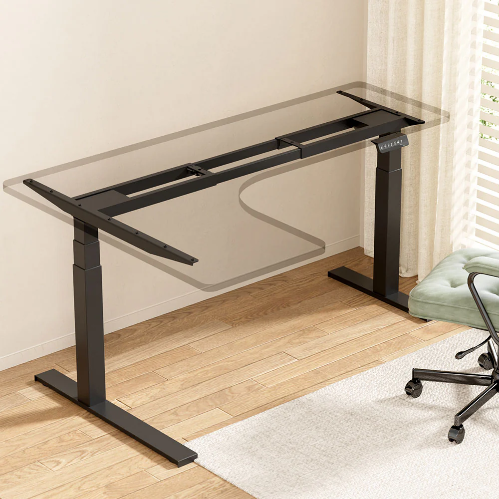 Artiss Standing Desk Frame Only L-shape Motorised - Image 2