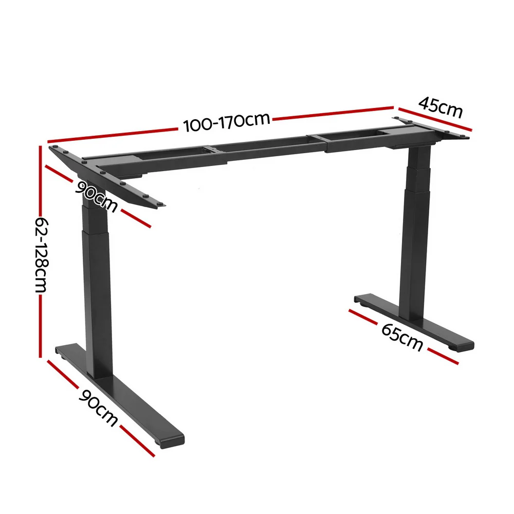 Artiss Standing Desk Frame Only L-shape Motorised - Image 4