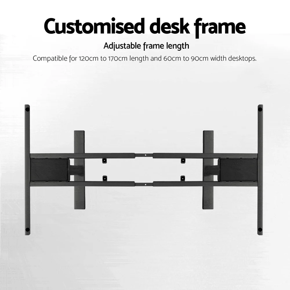 Artiss Standing Desk Frame Only Motorised Dual Motor Black - Image 7