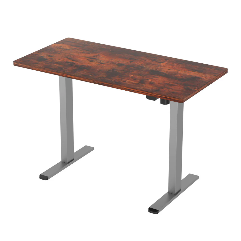 Artiss Standing Desk Motorised 120CM Rustic Brown - Image 3