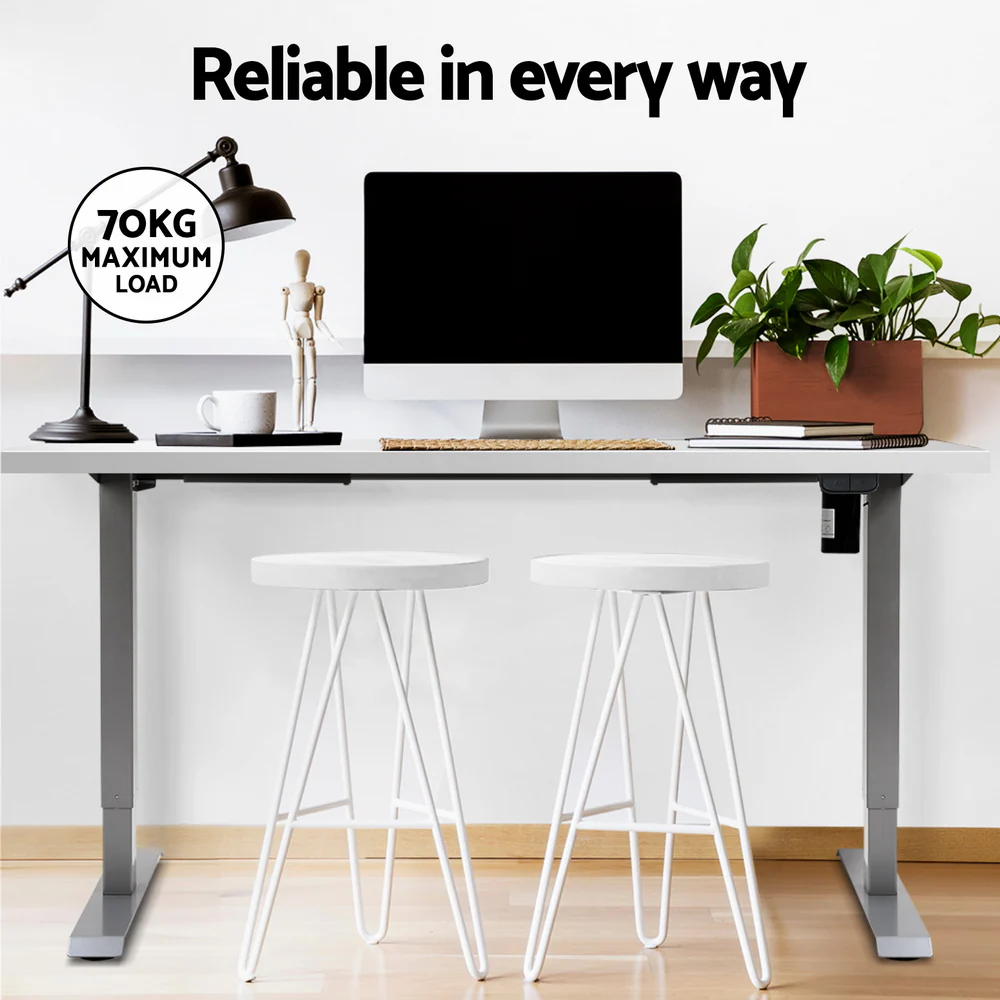 Artiss Standing Desk Motorised 120CM White - Image 8