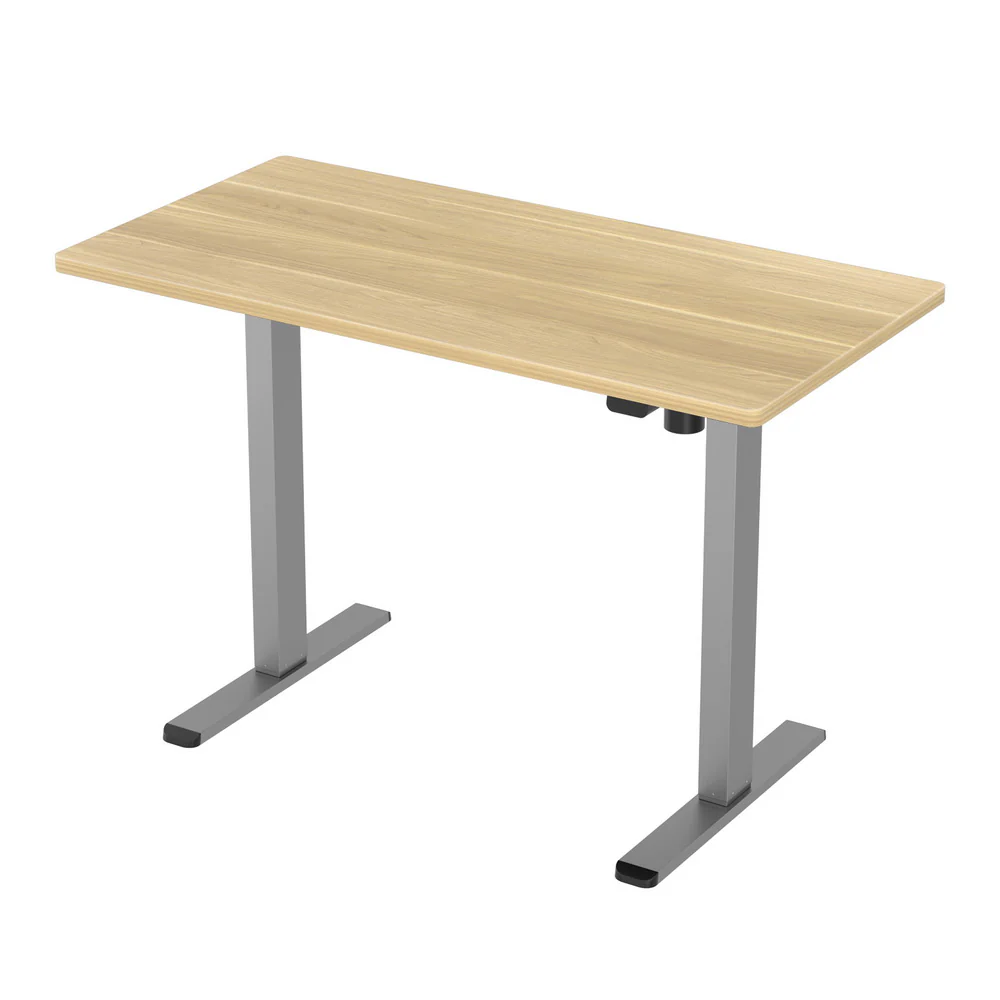 Artiss Standing Desk Motorised 120CM White Oak - Image 3