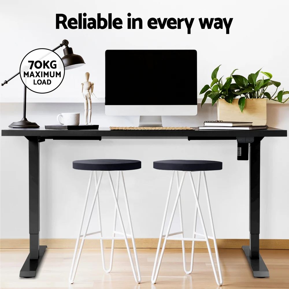 Artiss Standing Desk Motorised Black 140CM - Image 8