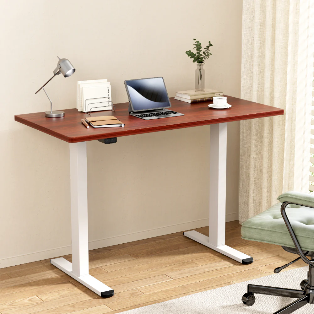 Artiss Standing Desk Motorised Dual Motor 120CM Walnut - Image 2
