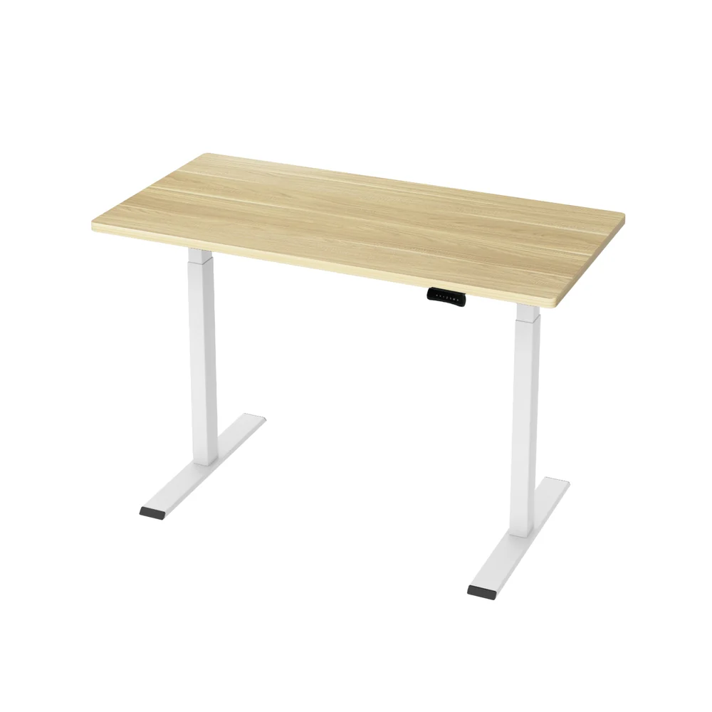 Artiss Standing Desk Motorised Dual Motor 120CM White Oak - Image 3