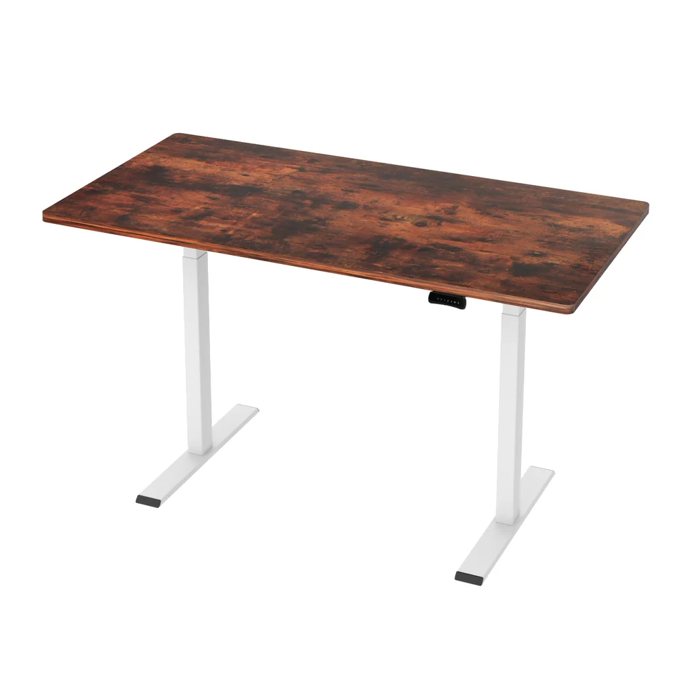 Artiss Standing Desk Motorised Dual Motor 140CM Rustic Brown - Image 3