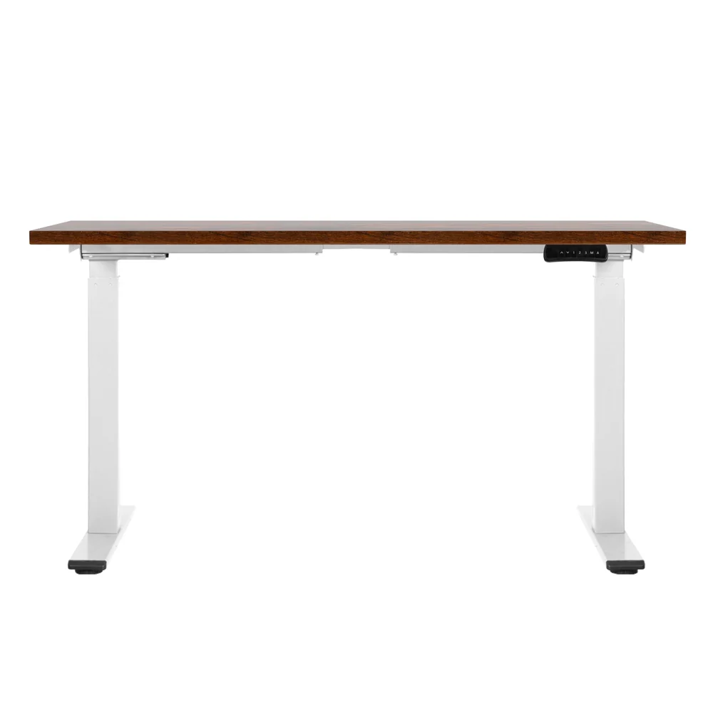 Artiss Standing Desk Motorised Dual Motor 140CM Rustic Brown - Image 5
