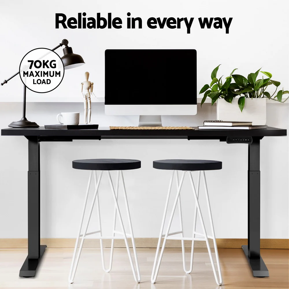 Artiss Standing Desk Motorised Dual Motor Black 140CM - Image 8