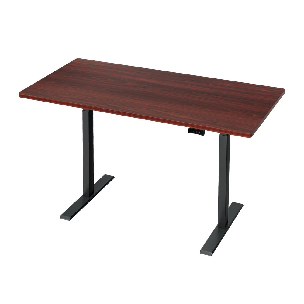 Artiss Standing Desk Motorised Dual Motor Walnut 140CM - Image 3