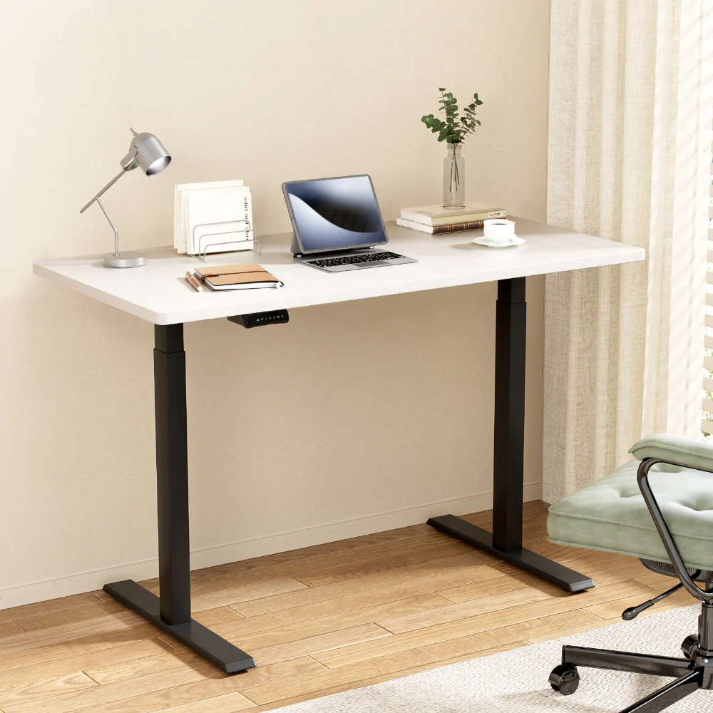 Artiss Standing Desk Motorised Dual Motor White 120CM - Image 2