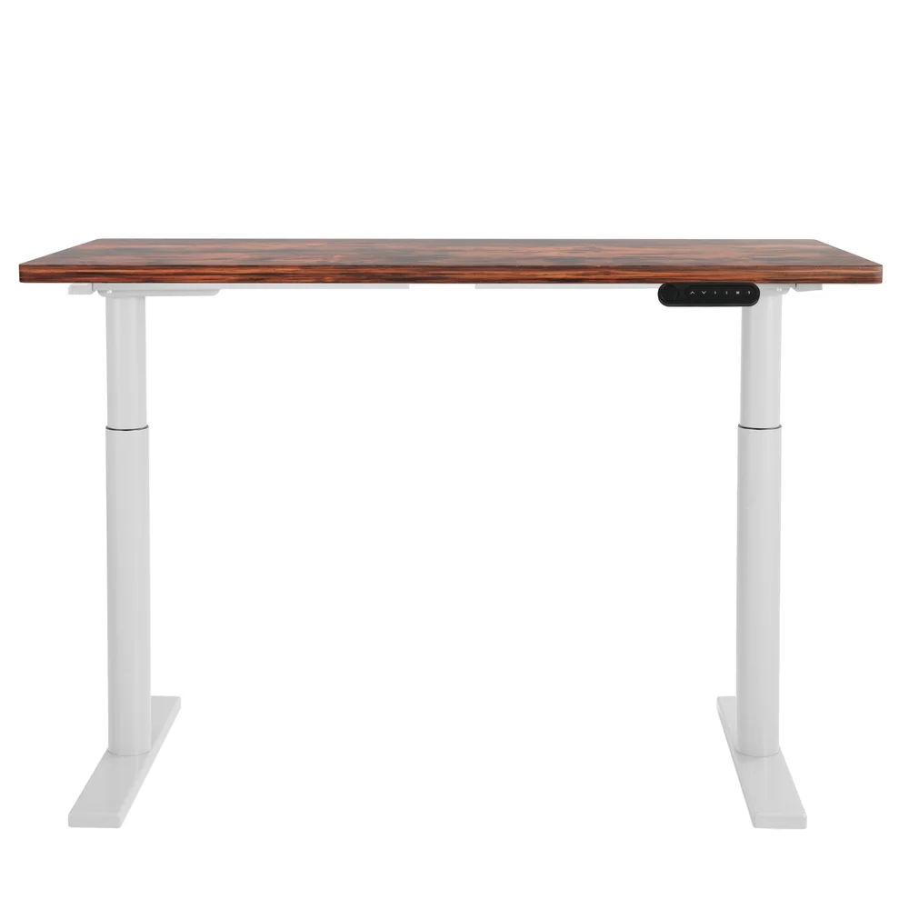 Artiss Standing Desk Motorised Electric Dual Motor 120CM Rustic Brown - Image 5