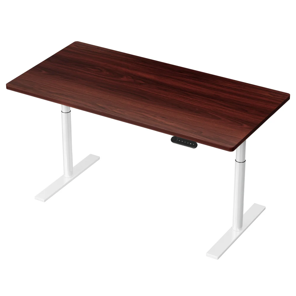 Artiss Standing Desk Motorised Electric Dual Motor 140CM Walnut - Image 3